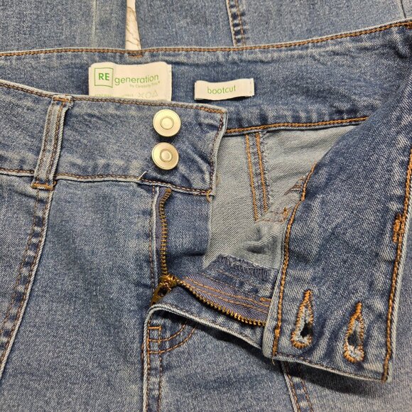 Celebrity Pink Regeneration 9/29 Light Wash Denim Blue Cargo Bootcut Jeans(Flaw) - Picture 9 of 13
